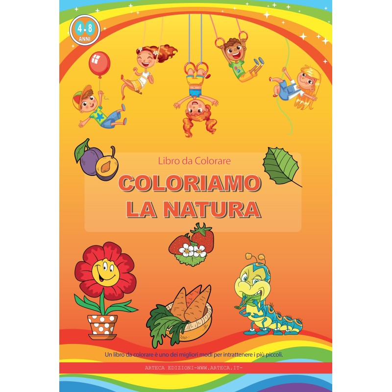Libro da colorare per bambini Coloriamo la natura pag.36