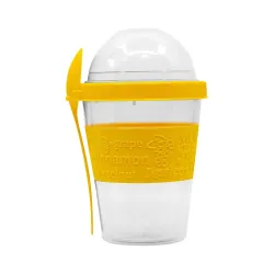 Contenitore per alimenti con coperchio e cucchiaio, 500 ml