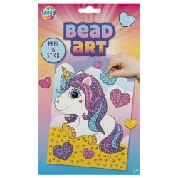 Set creativo con perline a forma di cuore di unicorno