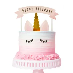 Decorazione torta Stella Unicorno