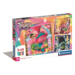 Puzzle Trollok Band Together 3x48 db-os Clementoni