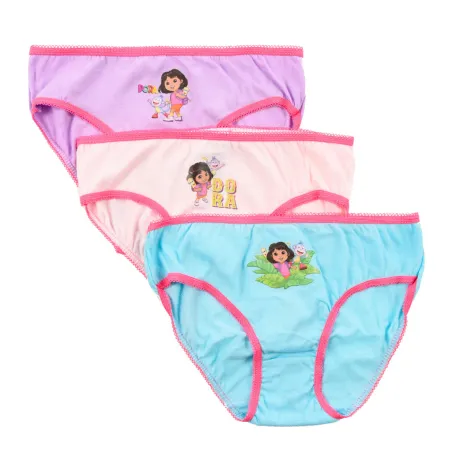 Intimo per bambini Dora the Explorer Adventure, fondo 3 pezzi/confezione 3 - 6 anni / 98 - 116 cm