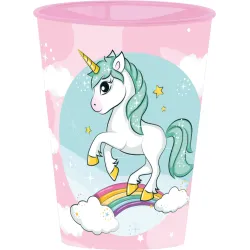Bicchiere in plastica della gamma Unicorno da 260 ml