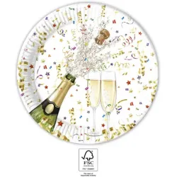 Sparkling Celebration Piatto carta Sparkling Celebration 8 pz 23 cm FSC