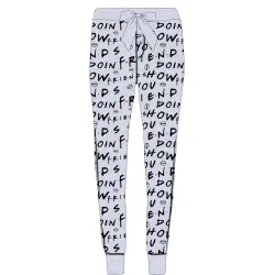 Friends Pantaloni pigiama lunghi da donna grigi S