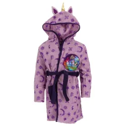 Unicorn Academy Accappatoio viola per bambini 3 - 10 anni / 98 - 140 cm