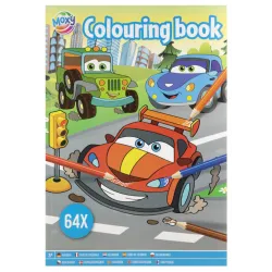 Libro da colorare Moxy per veicoli 64 pagine