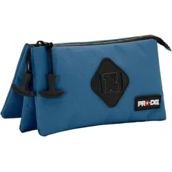 PRODG Navy Blue-Astuccio Triplo Smart, Blu Scuro, 23 x 11 cm