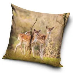 Federa per cuscino Animali Cervi Foresta 40x40 cm