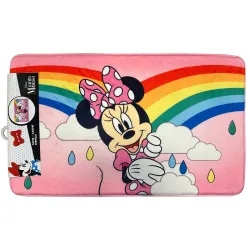 Zerbino Disney Minnie Arcobaleno, tappetino da bagno 40x70 cm