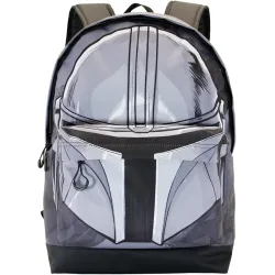 Star Wars The Mandalorian Helmet-Zaino HS FAN, Grigio, 30 x 43 cm, Capacità 22 L