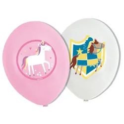 Palloncino Knights Middle Ages Principessa e Cavaliere, 6 pezzi da 11 pollici (27,5 cm)