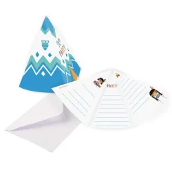 Tepee e Tomahawk Tepee e Tomahawk Invito da 8 pezzi