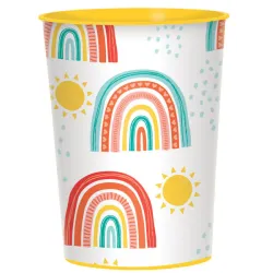 Bicchiere di carta Rainbow Retro 8 pz 250 ml