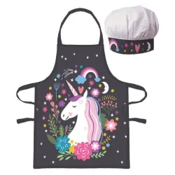 Set di 2 grembiuli per bambini Unicorn Bouquet
