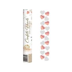 Matrimonio Cuori Oro rosa Cuore Lanciacoriandoli 30 cm