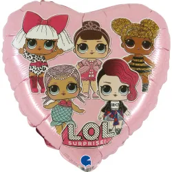 Palloncino foil LOL Surprise rosa 46 cm