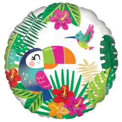 Palloncino Foil Tropicale Foglia Tucano 43 cm