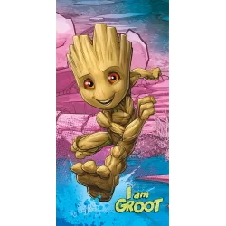Telo bagno Guardiani della Galassia I am Groot, telo mare 70x140 cm