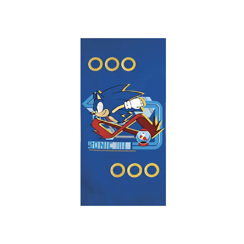 Sonic the Hedgehog Sonic the Hedgehog Telo da bagno, telo mare 70x140 cm (asciugatura rapida)
