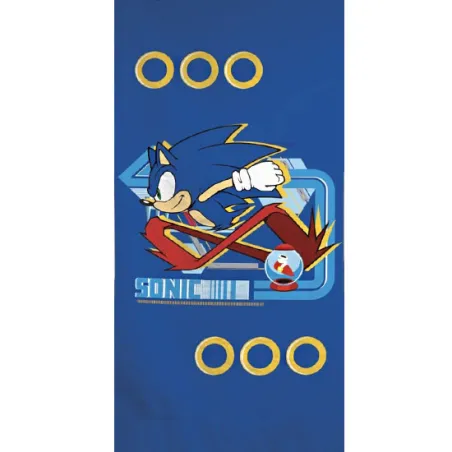 Sonic the Hedgehog Sonic the Hedgehog Telo da bagno, telo mare 70x140 cm (asciugatura rapida)