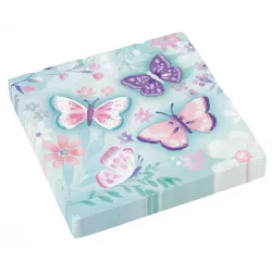 Set 16 tovaglioli Butterfly Flutter 33x33 cm