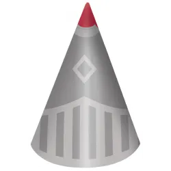 Cappello da festa Knights Protect Knight, Shako 8 pz