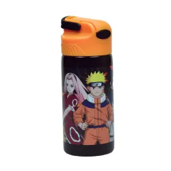 Borraccia in alluminio Naruto Fire con gancio da 500 ml
