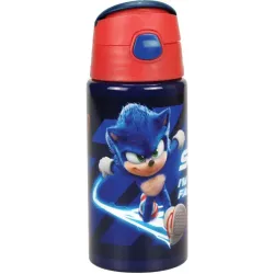 Borraccia in alluminio con gancio Sonic the Hedgehog Brawn da 500 ml