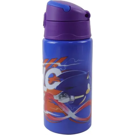 Sonic the Hedgehog Get Me Sonic the Hedgehog bottiglia in alluminio con gancio da 500 ml