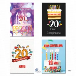 biglietti augurali 20 anni