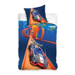 Set biancheria da letto Hot Wheels Race 140x200 cm, 70x90 cm