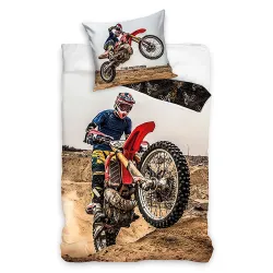 Set biancheria da letto per bicicletta fuoristrada Motor 140x200 cm, 70x90 cm