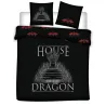 Il Trono di Spade Casa del Drago matrimoniale, copripiumino king size 240x220 cm, 63x63 cm Microfibra