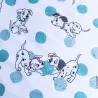 Set biancheria da letto per bambini Disney La Carica dei 101 Dalmati a pois blu 100x135 cm, 40x60 cm