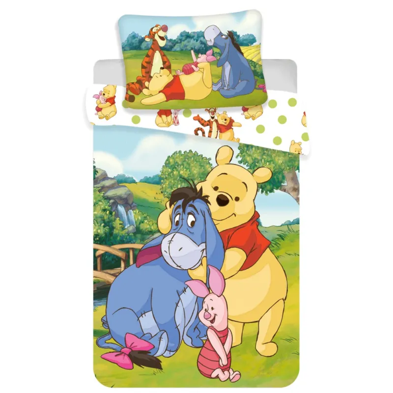 Disney Winnie the Pooh Bosco dei Cento Acri Biancheria da letto per bambini 100x135 cm, 40x60 cm