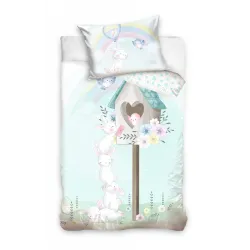 Set biancheria da letto per bambini Coniglio 100x135 cm, 40x60 cm