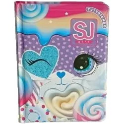 Diario Grande Agenda Scuola realizzato per SJ GANG ANIMALI GIRL NON DATATO 10 Mesi 20x15 cm