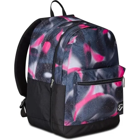 Seven Zaino Scuola Pro XXL Reversibile Detach The Double, Shadow Up, Nero fuxia, 3 Zaini in 1, Doppio Scomparto