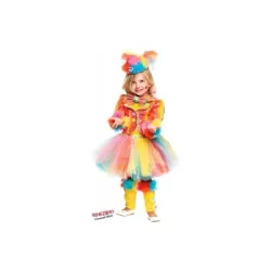 Costume vestito di carnevale Pagliaccetta Prestige bambina da 1 a 3 anni