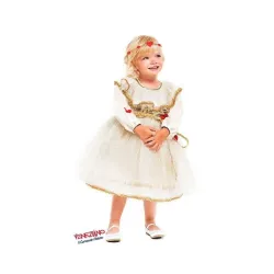 Costume vestito di carnevale Cupido bambina da 0 a 3 Anni