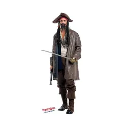 Costume vestito di Carnevale Capitan Jack da S a XL