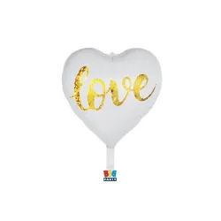 Palloncino Mylar 18" Sweet Love Gold