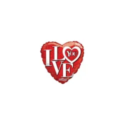 Palloncino I Love You Rosso Cuore supershape 36"91 cm