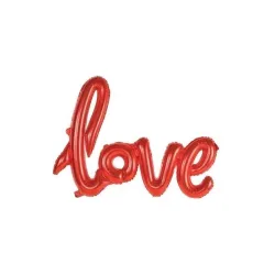 Palloncino scritta Love in corsivo 108x64 cm