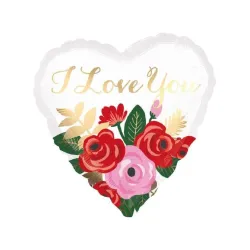 Palloncino 18"45cm Cuore Rose I love You
